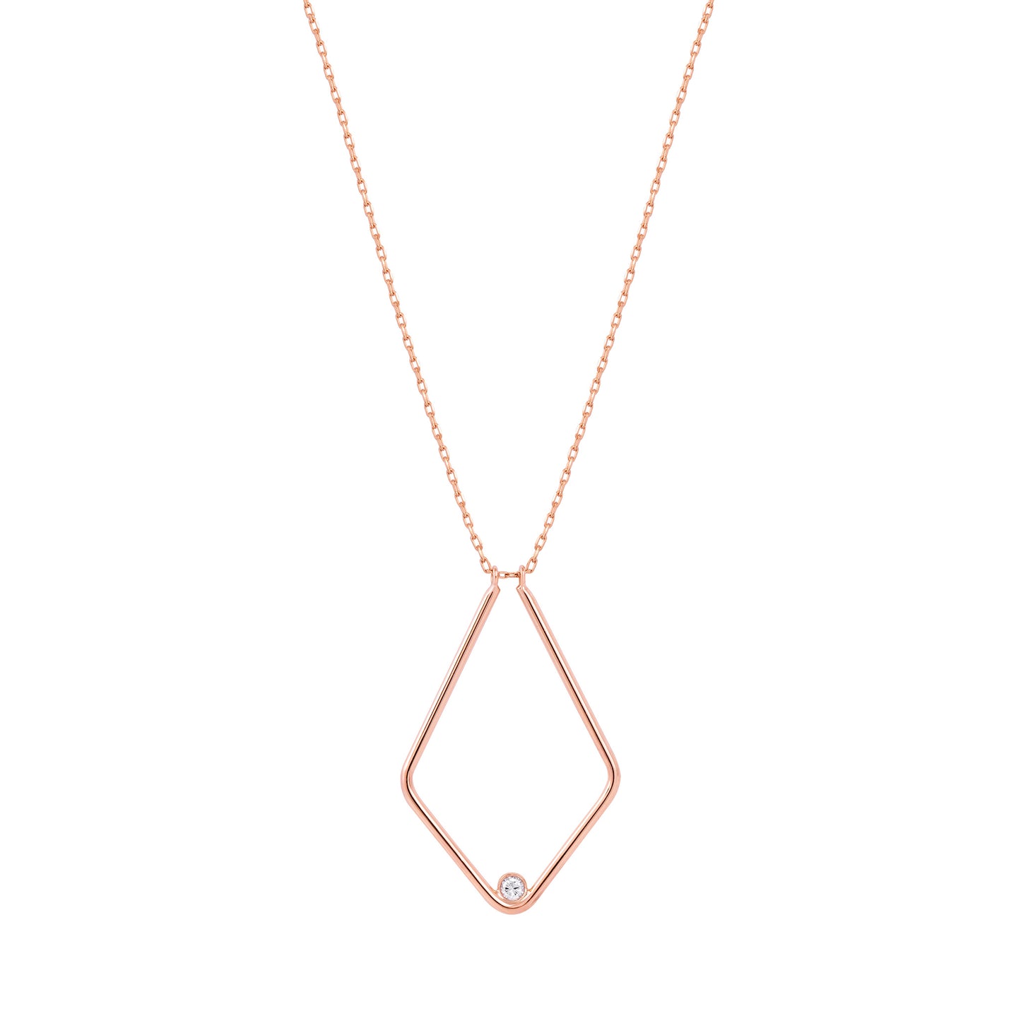 Horseshoe Diamond Necklace Ring Keeper