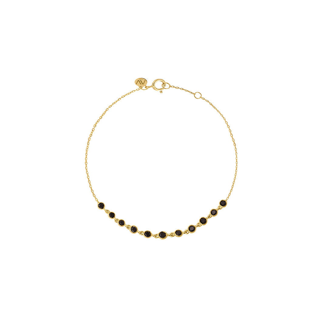 Let it Slide Bracelet // Black Diamonds Edition