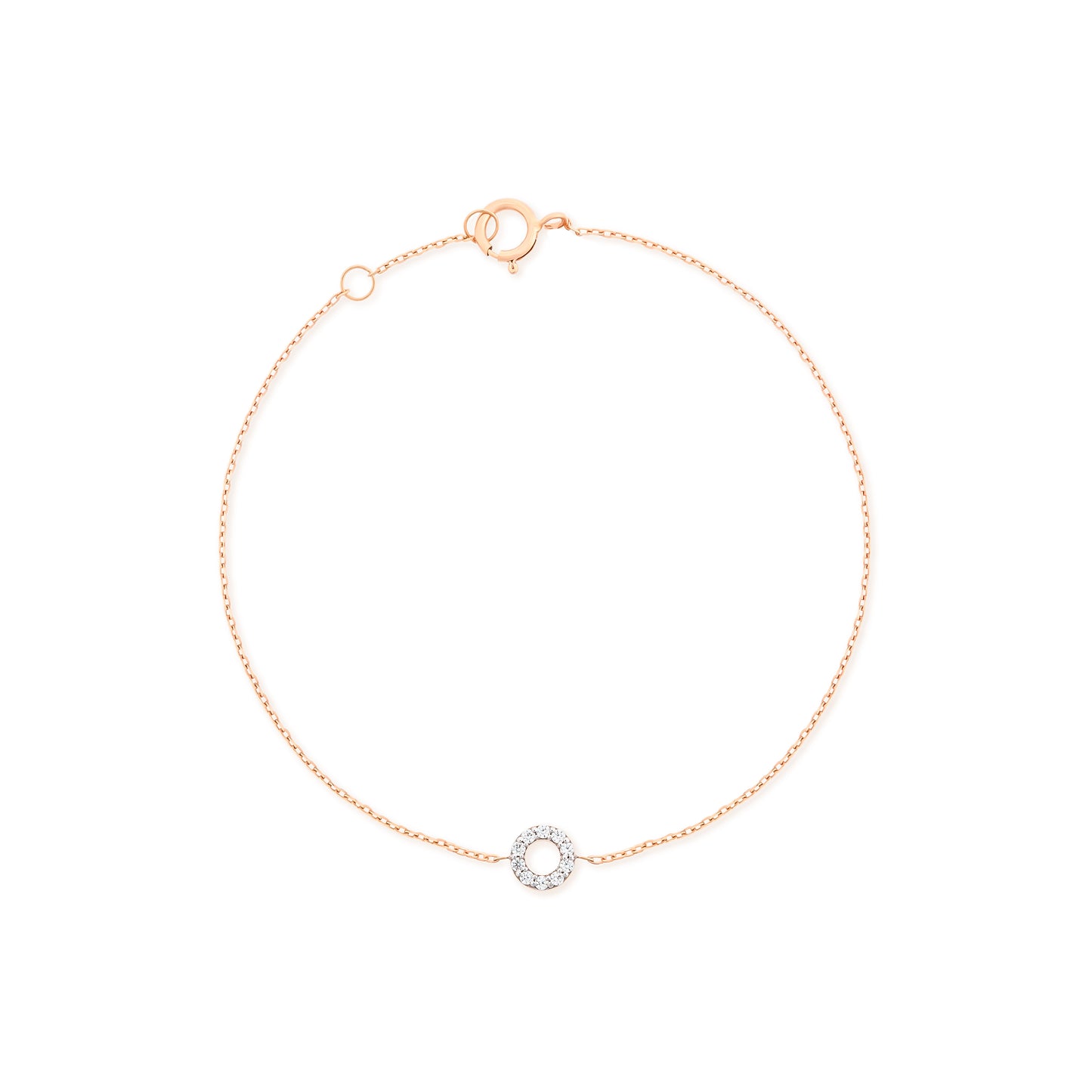 Round Halo With Diamonds In 18k Rose Gold Fine Jewelry