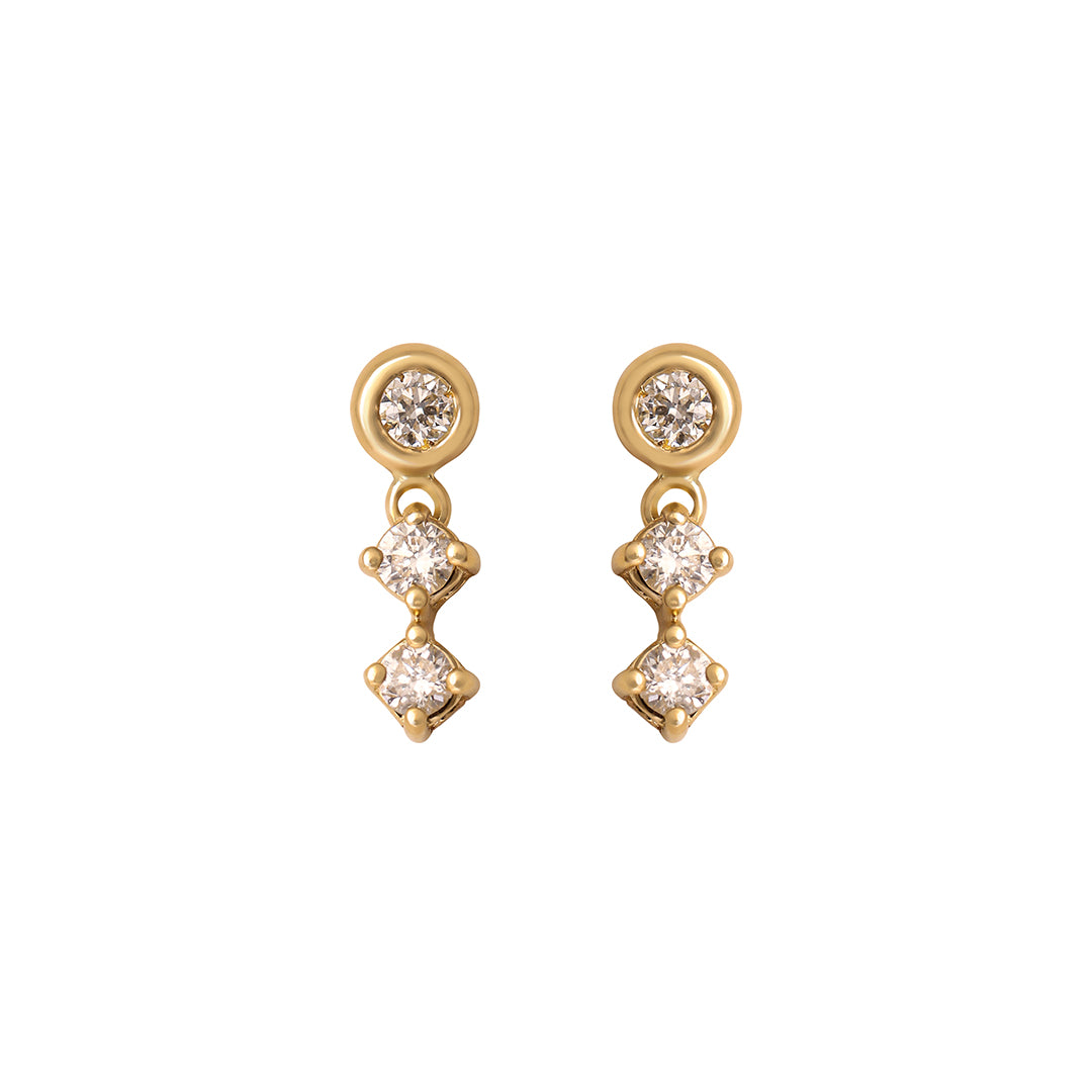 Pixie Diamond Drop Studs