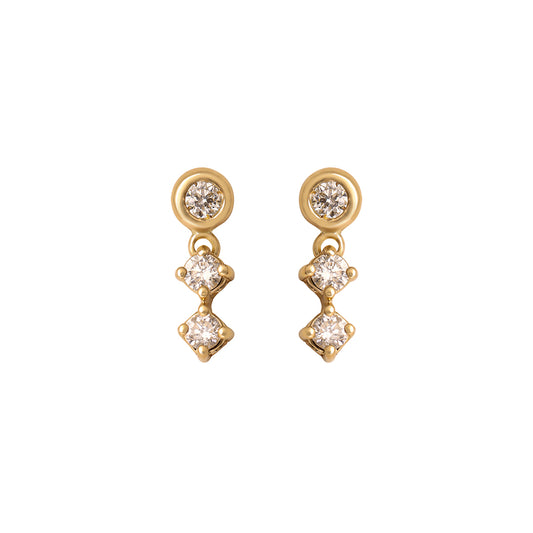 Pixie Diamond Drop Studs