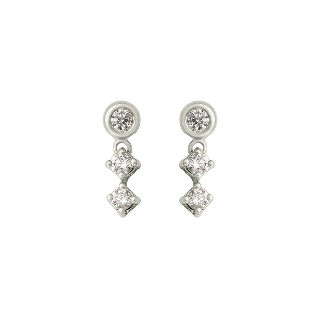 Pixie Diamond Drop Studs