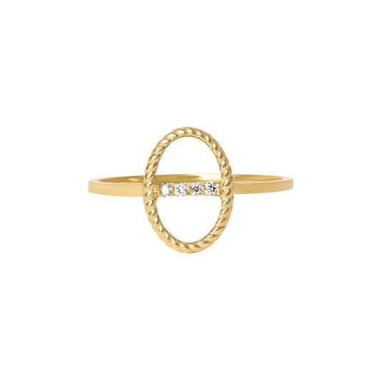 Celestial Diamond Bar Ring