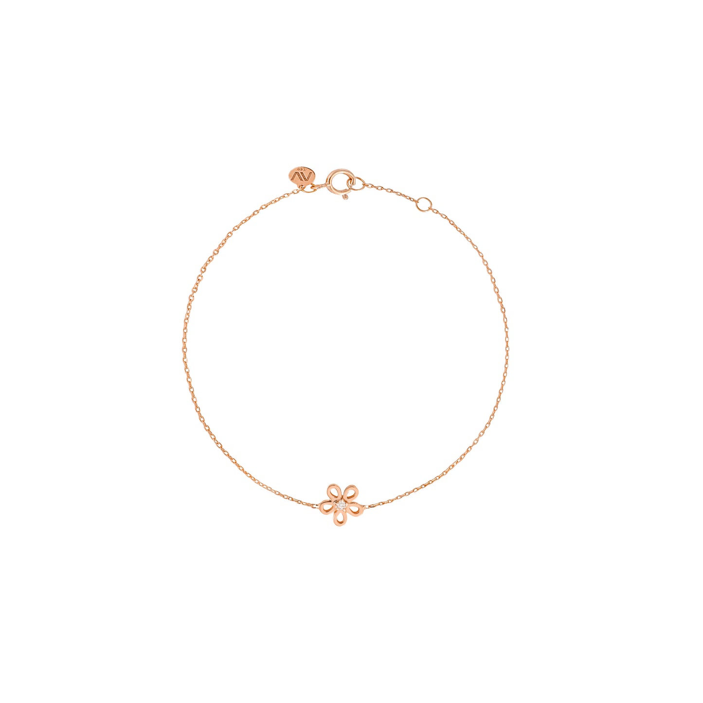 Golden Daisy Diamond Bracelet