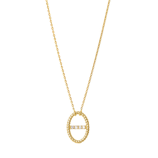 Celestial Diamond Bar Necklace