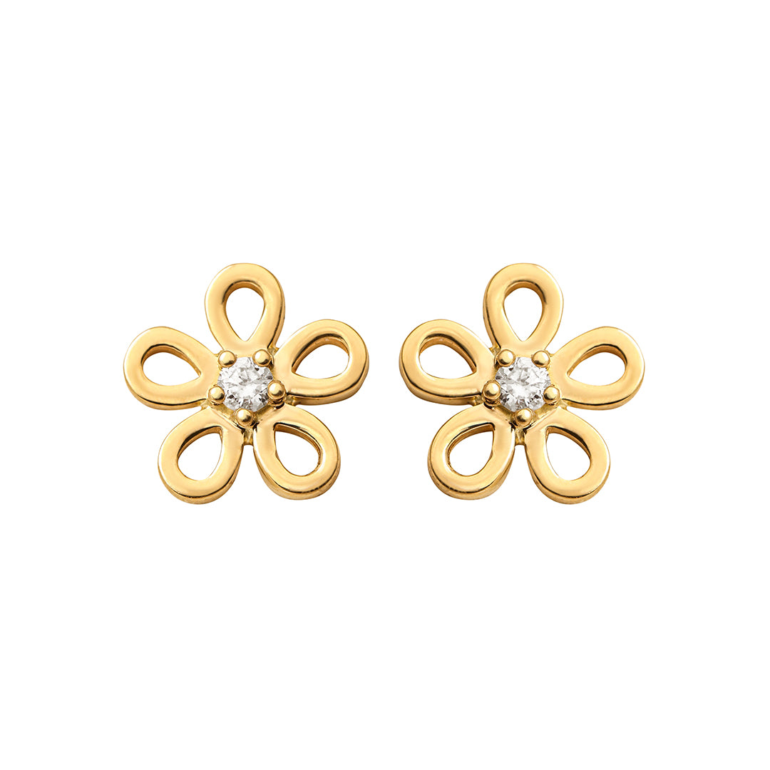 Golden Daisy Studs