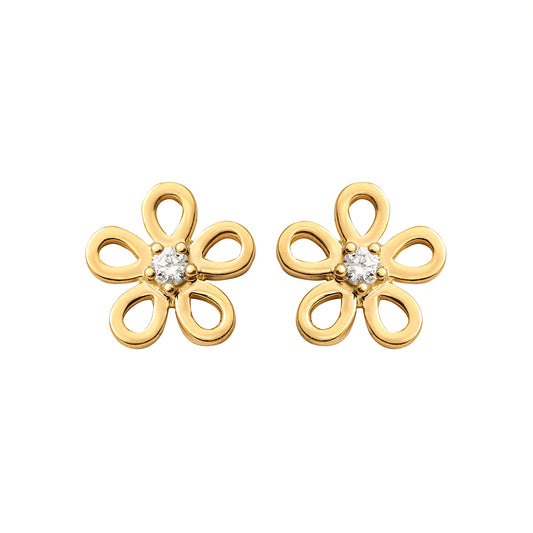 Golden Daisy Studs