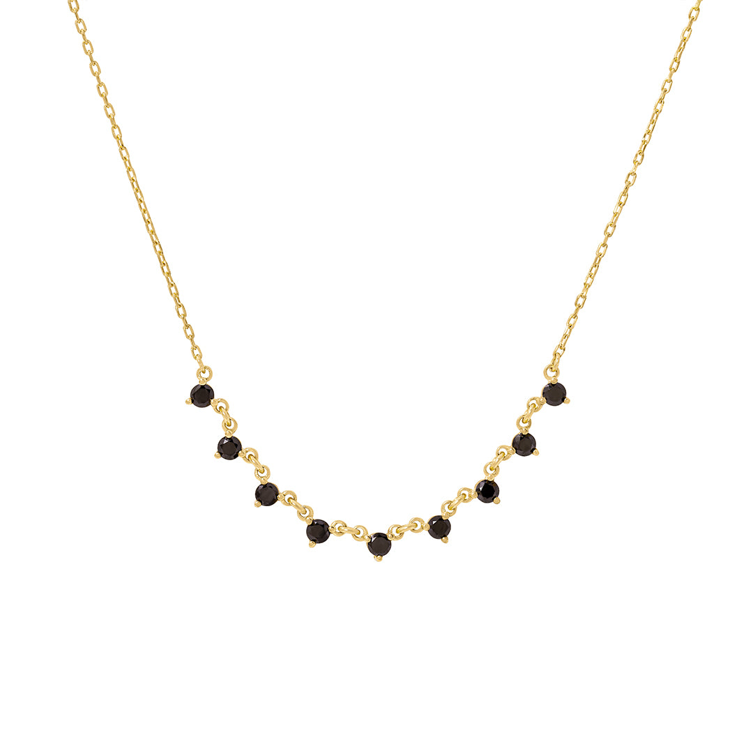 Diamond Drizzle Necklace // Black Diamonds Edition