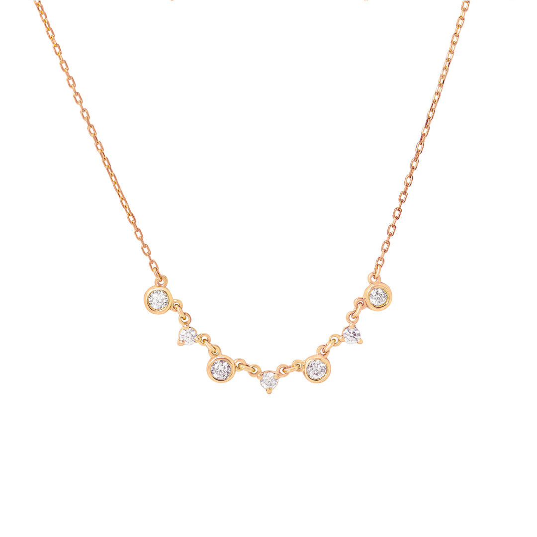 Floating Dots Diamond Necklace