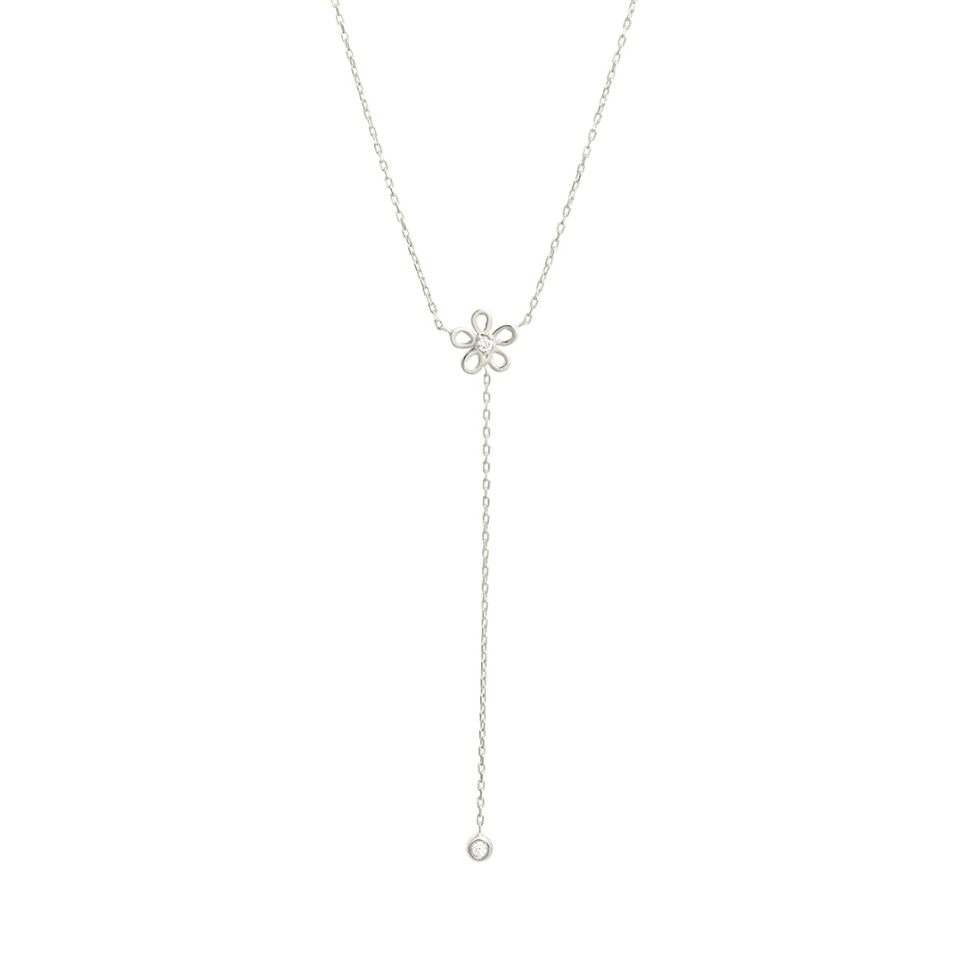 Golden Daisy Lariat Necklace