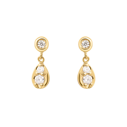 Pear Drop Studs