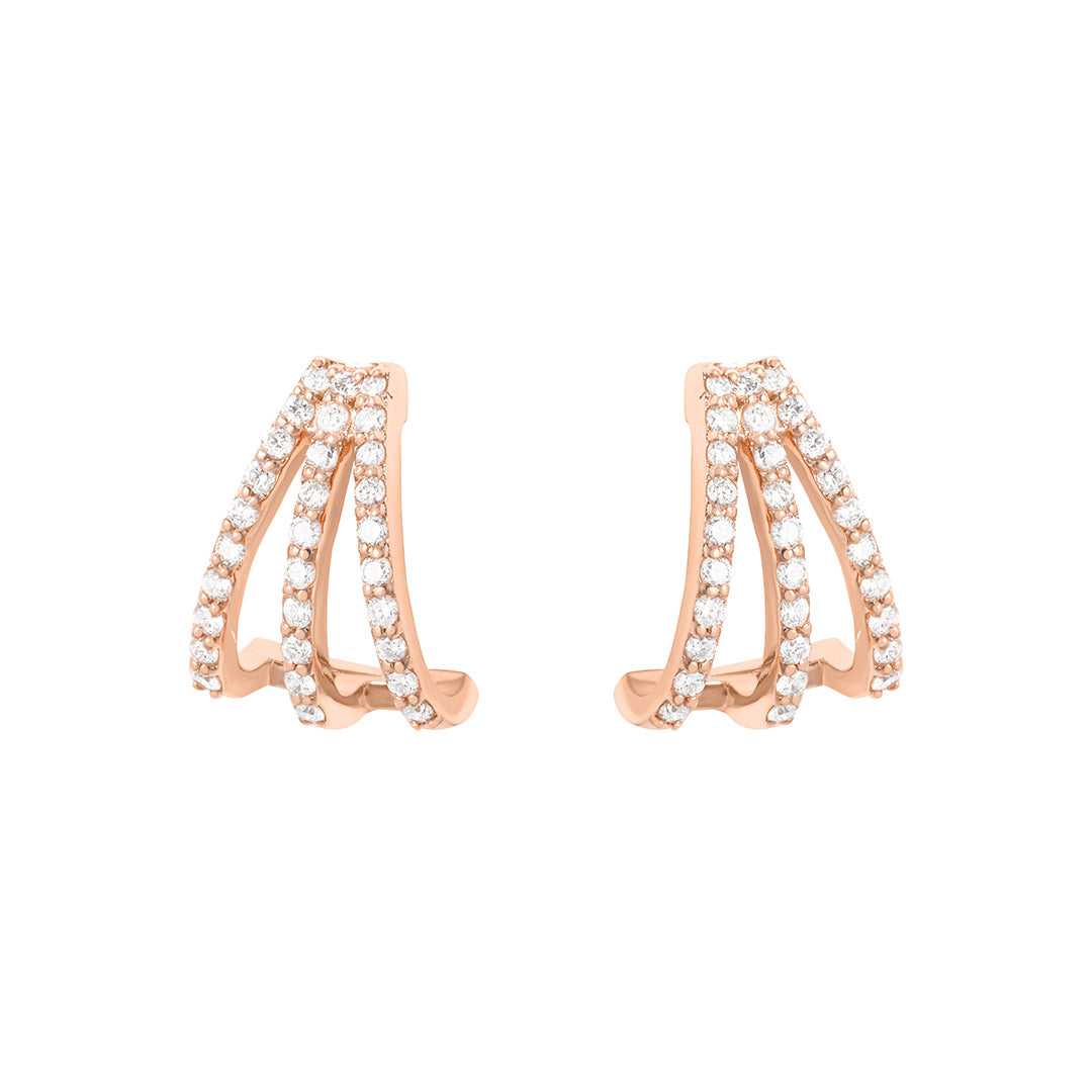 Triple Threat Diamond Earrings