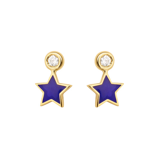 Violet Star Earrings