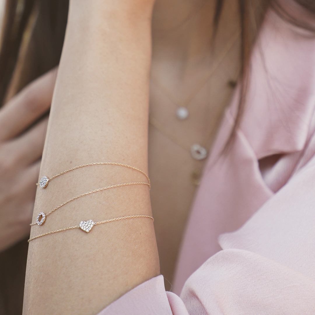 Heart Diamond Bracelet