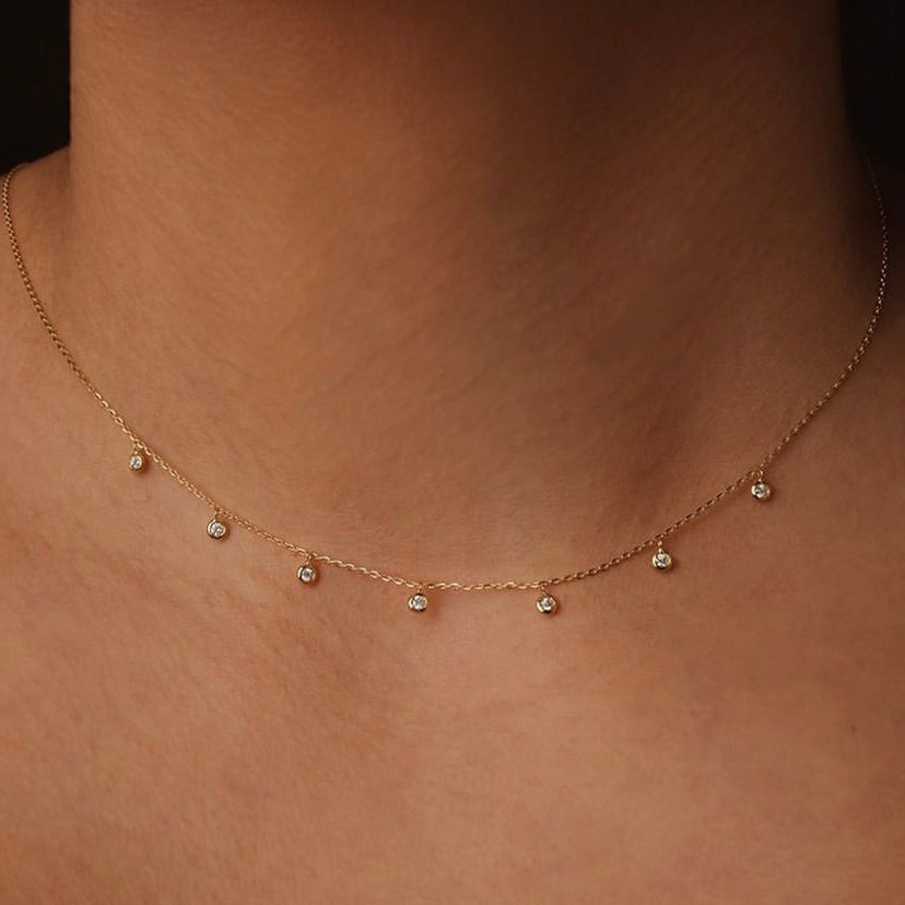 Diamond Dewdrop Necklace