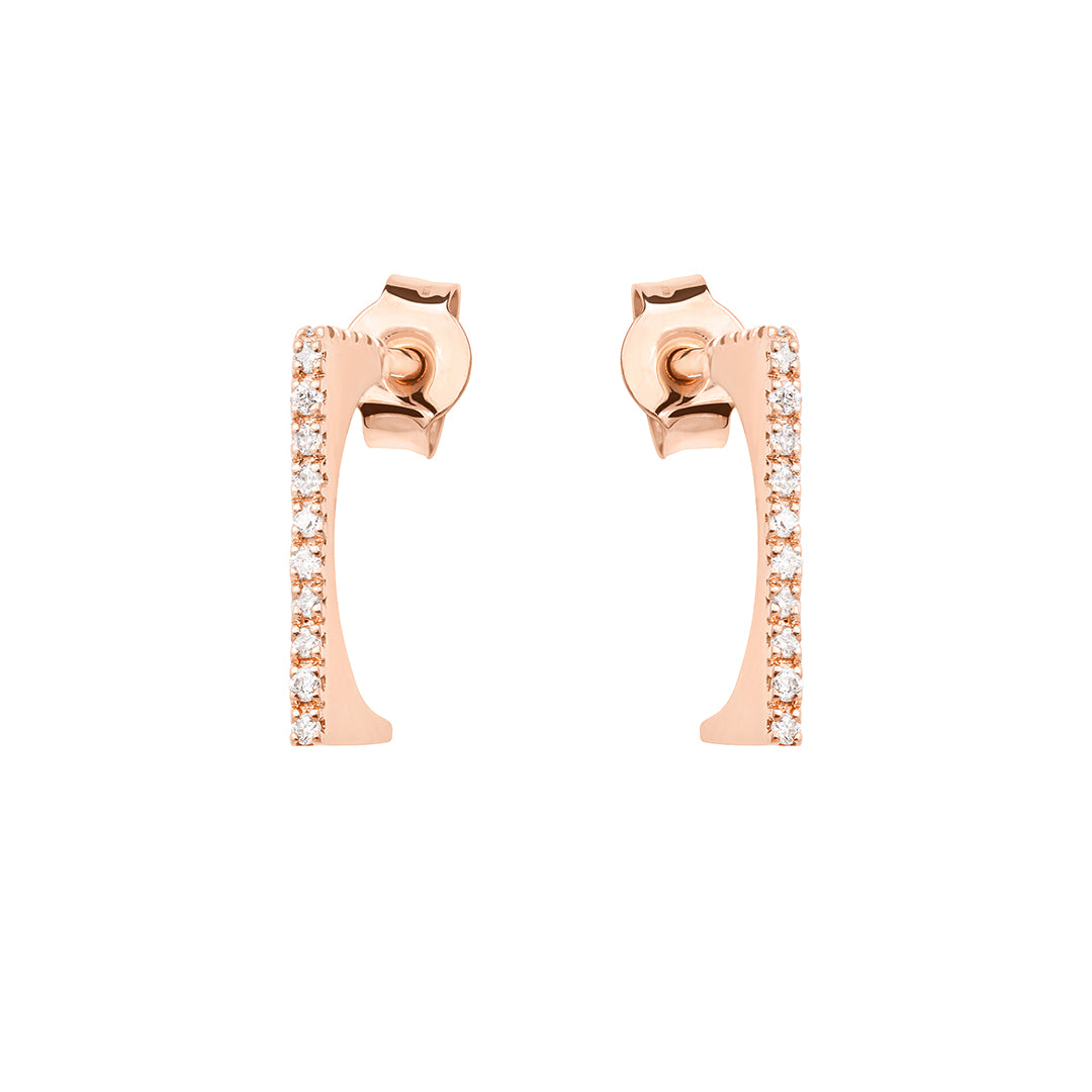 Diamond Curve Earrings