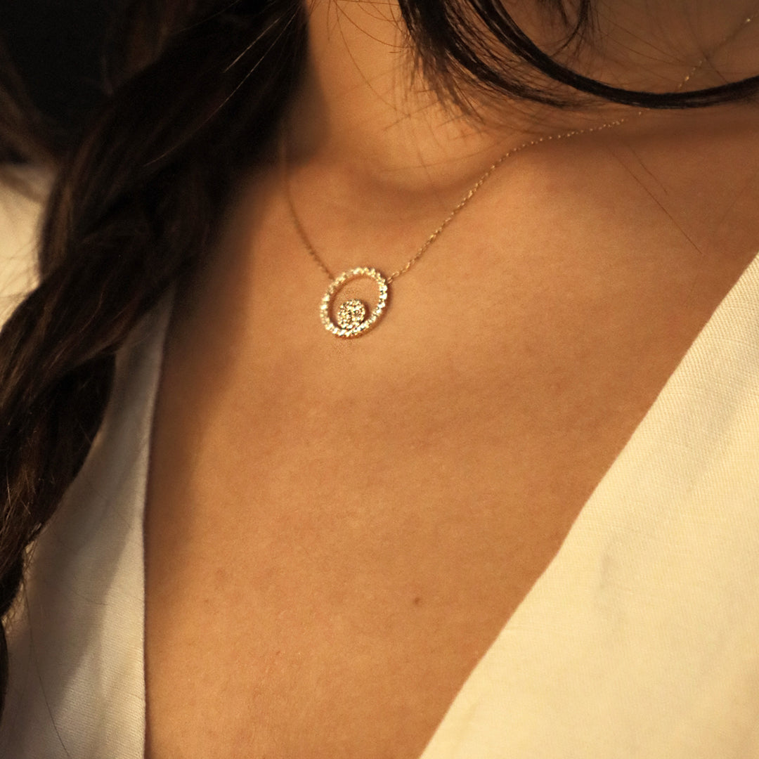 Double Circle Necklace