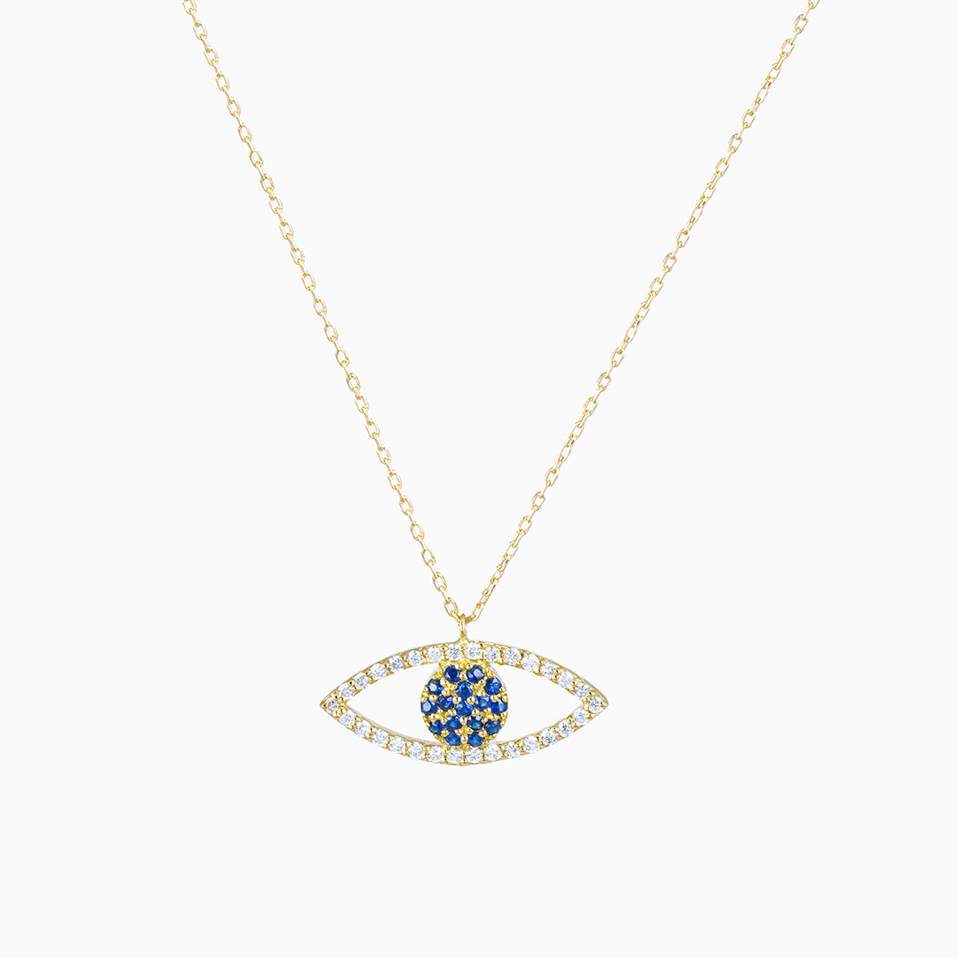 Evil Eye Pave Necklace