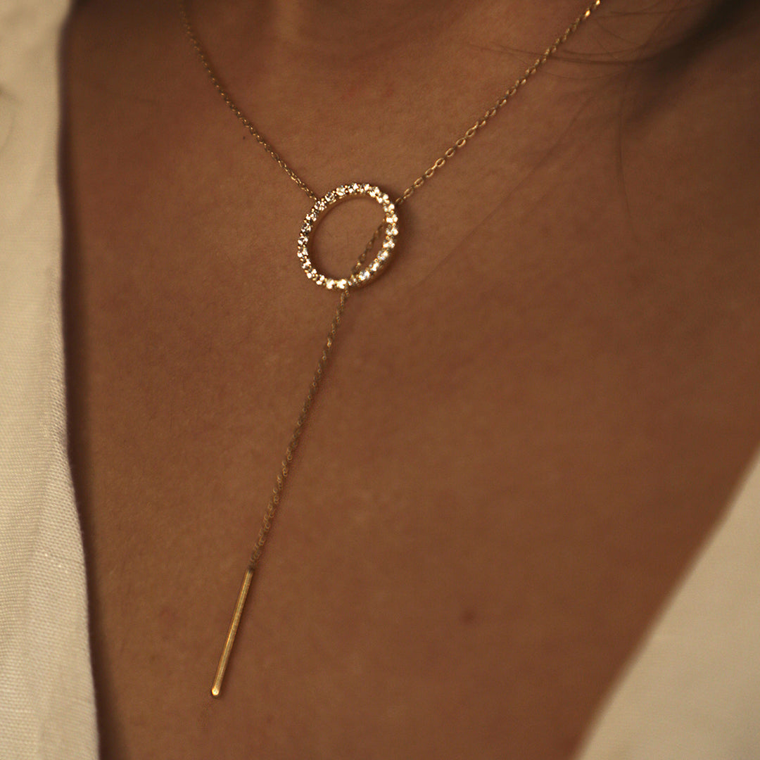 Diamond Lariat Necklace