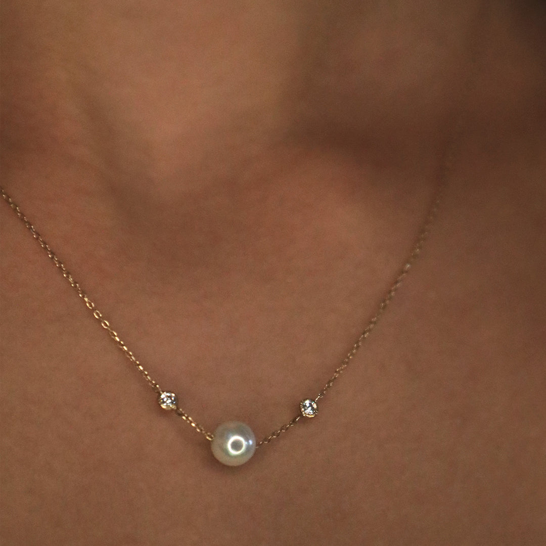 Pearl Diamond Necklace