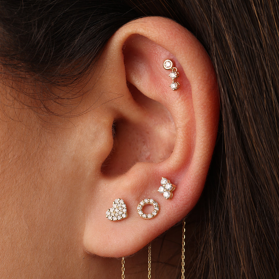 Pixie Diamond Drop Studs