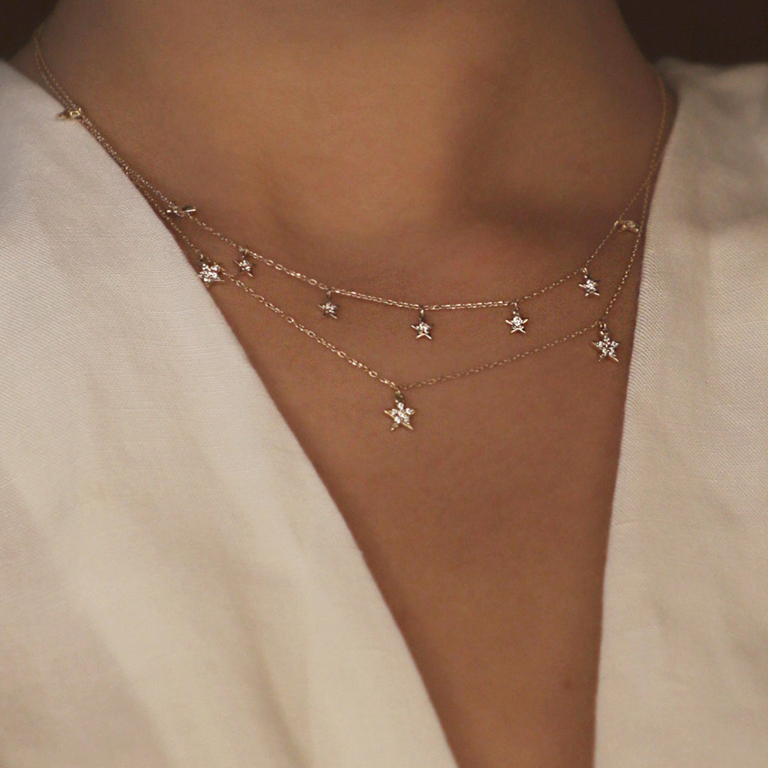 Diamond Star Necklace