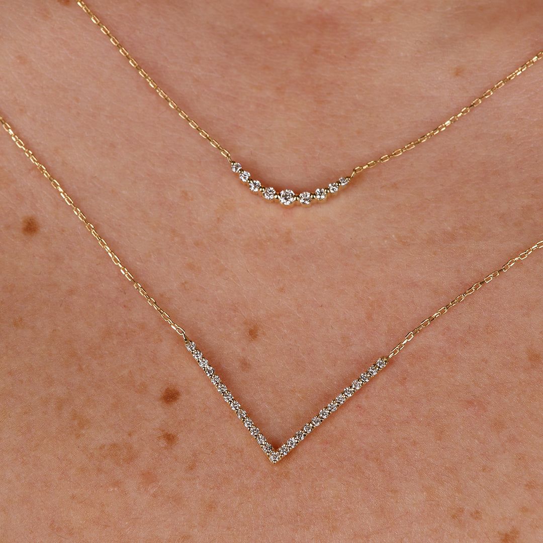 Diamond V Necklace