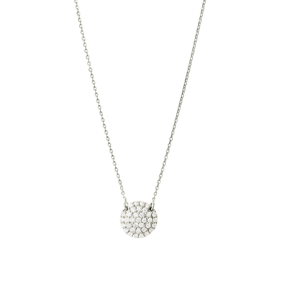 Round Diamond Disco Necklace