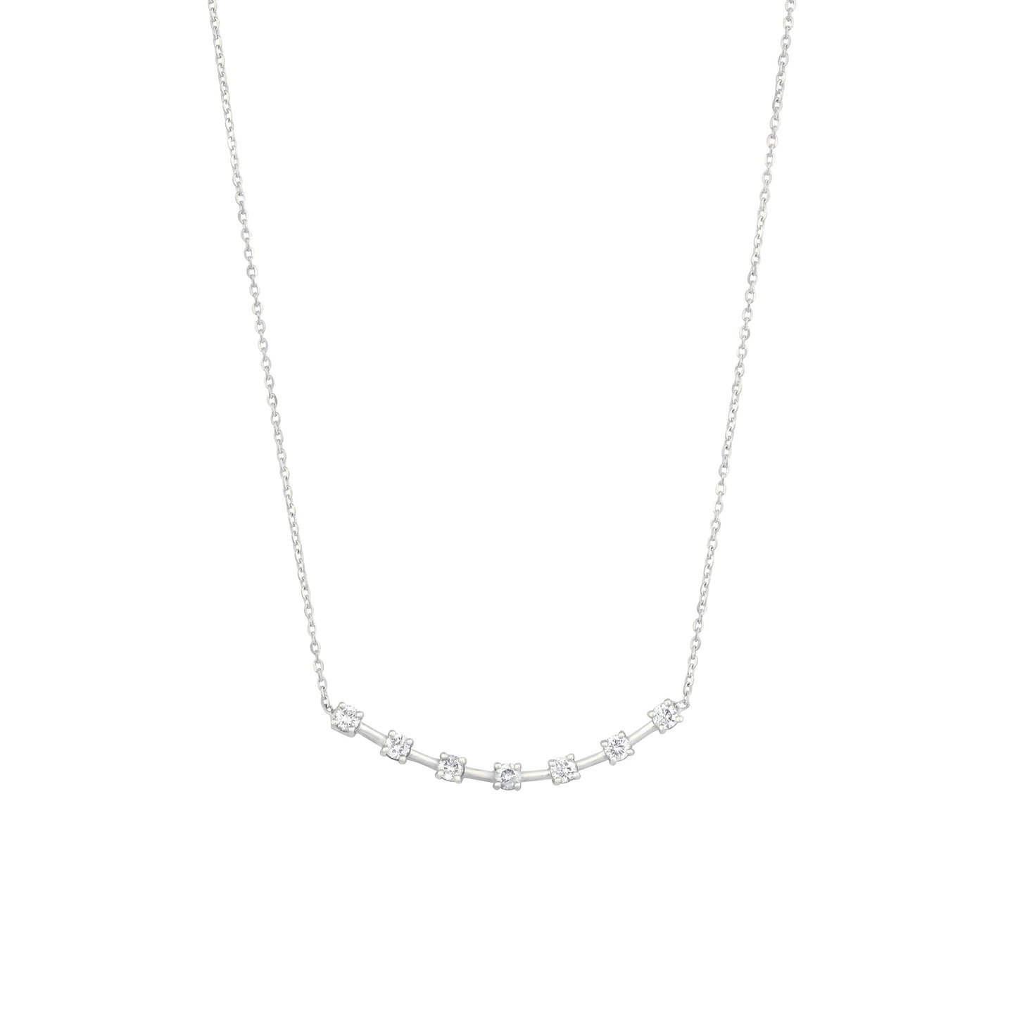 Alex's Diamond Necklace in 18K White Gold with Diamonds