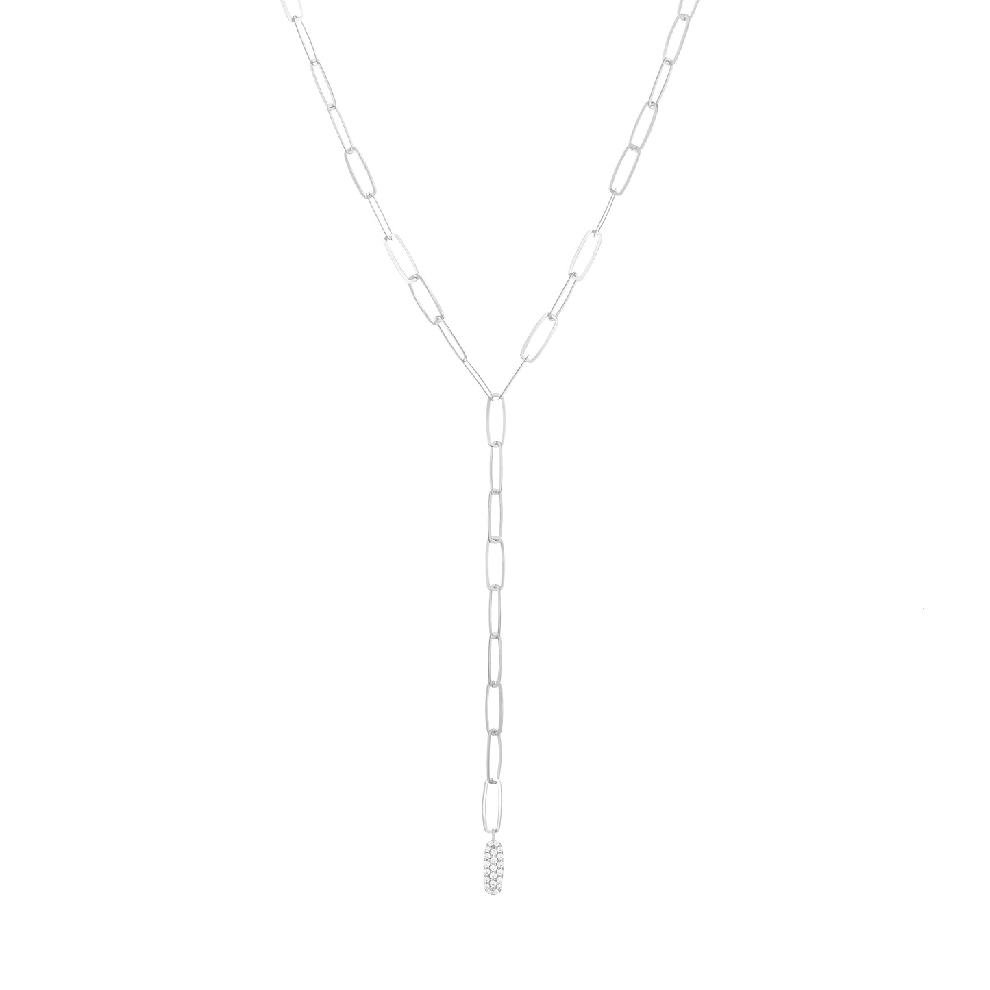 Boyfriend Necklace 18k White Gold With Diamonds