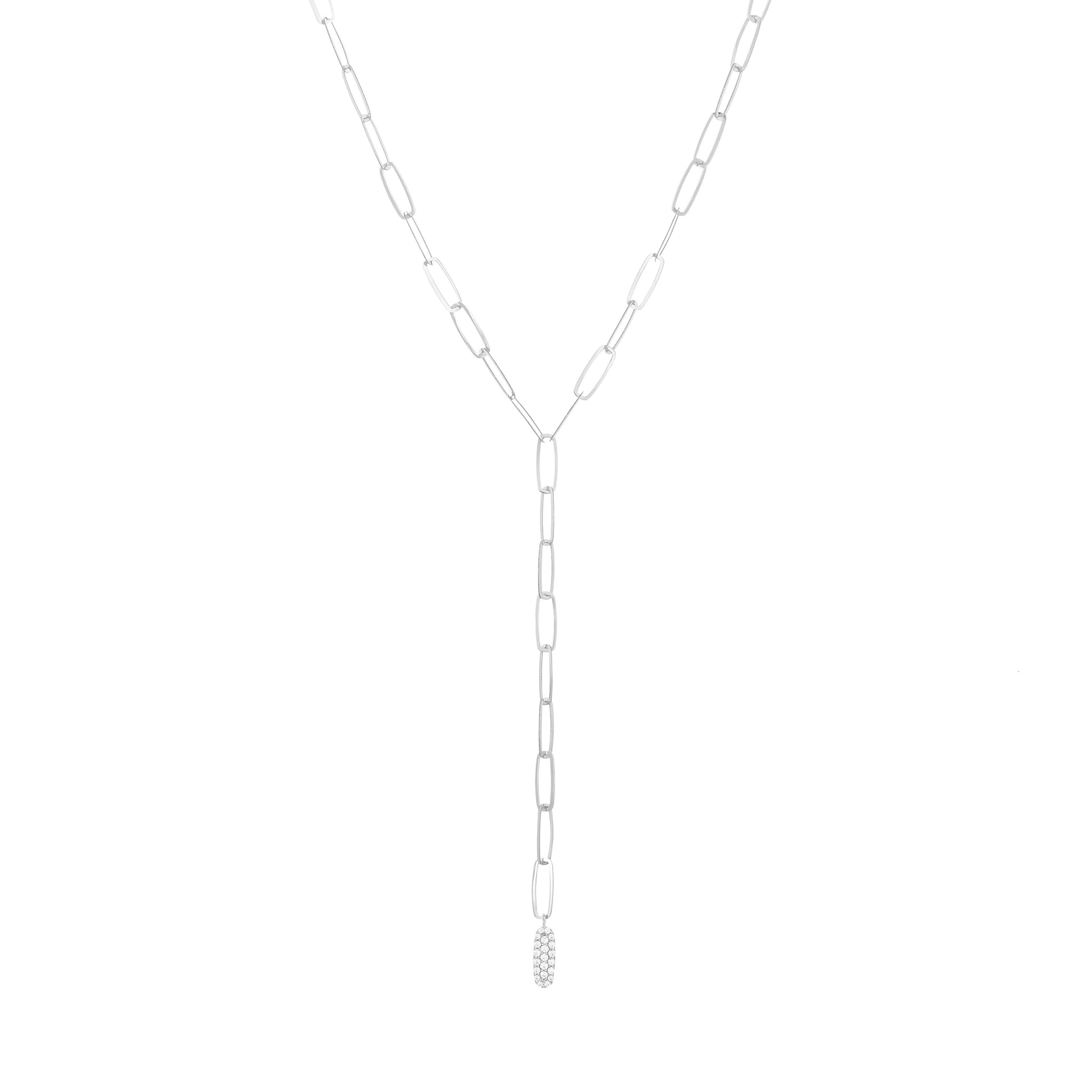 Boyfriend Necklace 18k White Gold With Diamonds