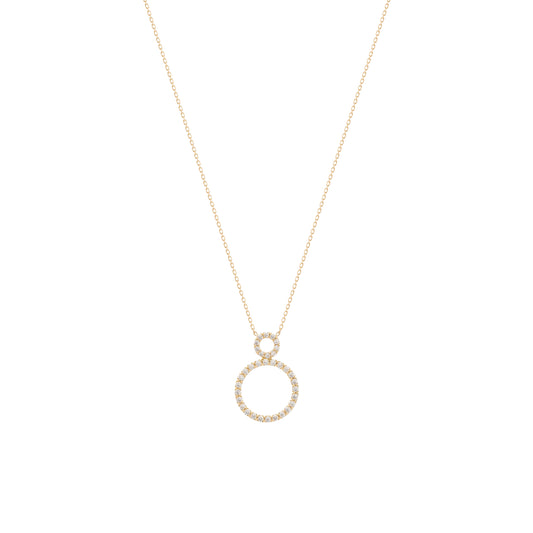 Diamond Circle Necklace