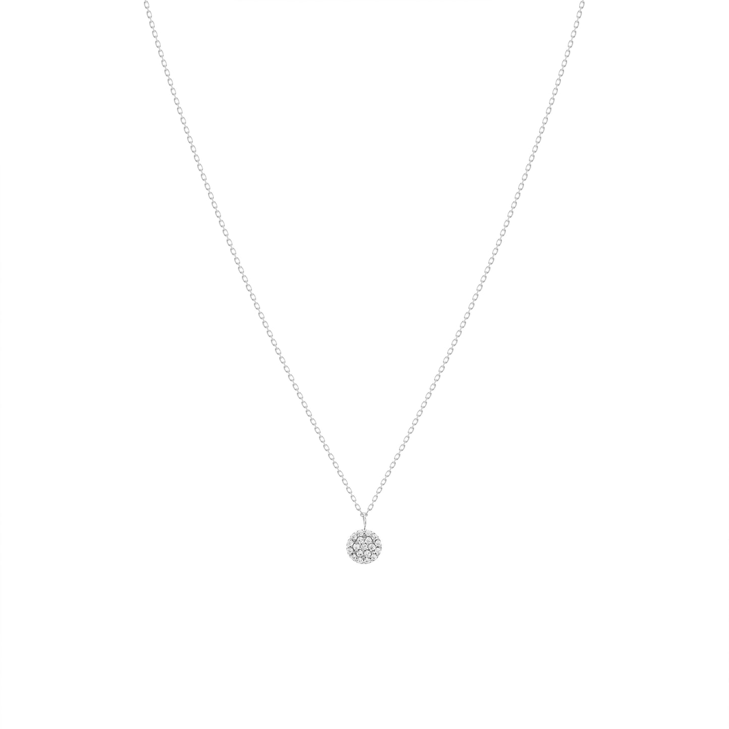 Diamond Necklace in 18k white gold