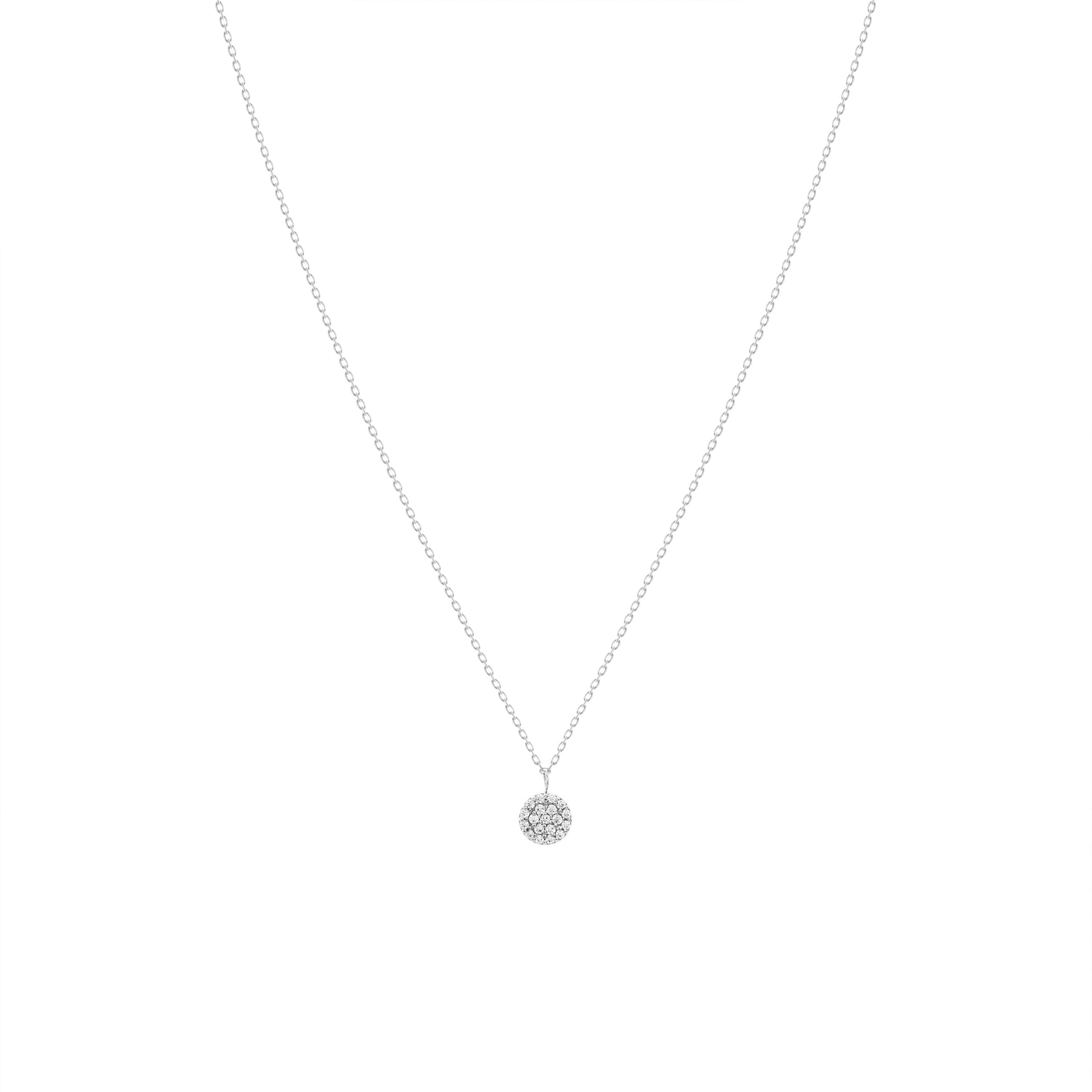 Diamond Necklace in 18k white gold