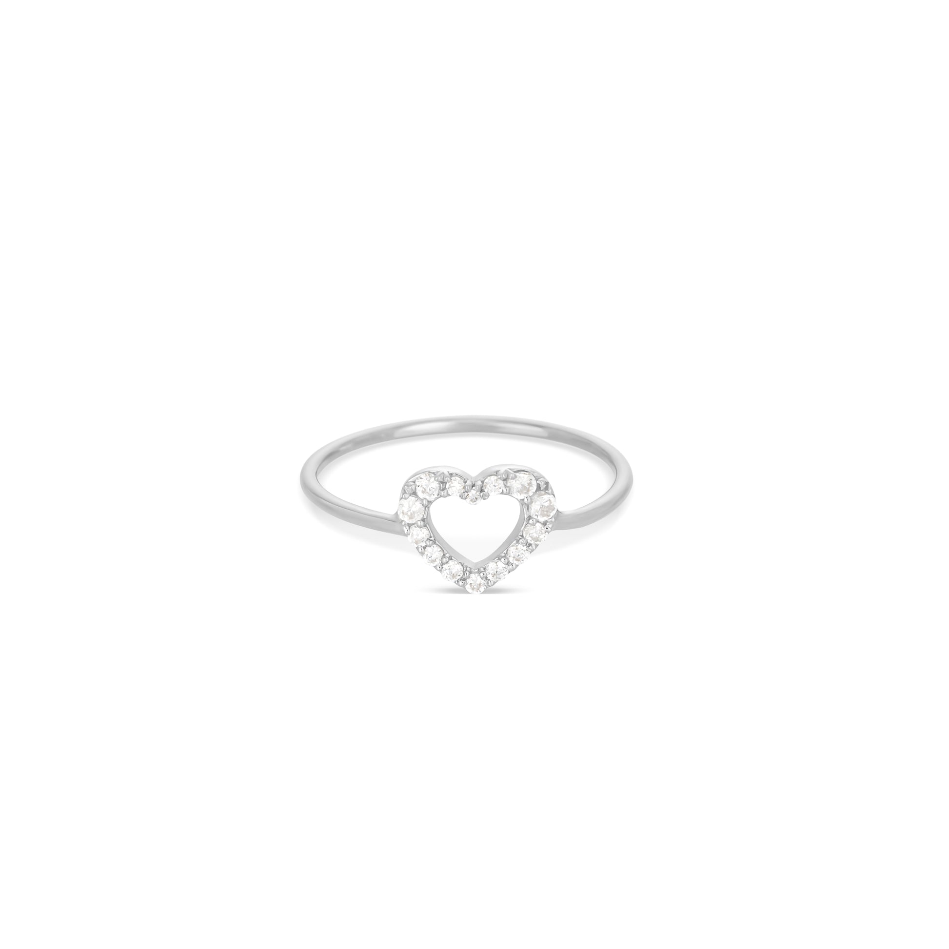 Heart Diamond White Gold with Diamonds