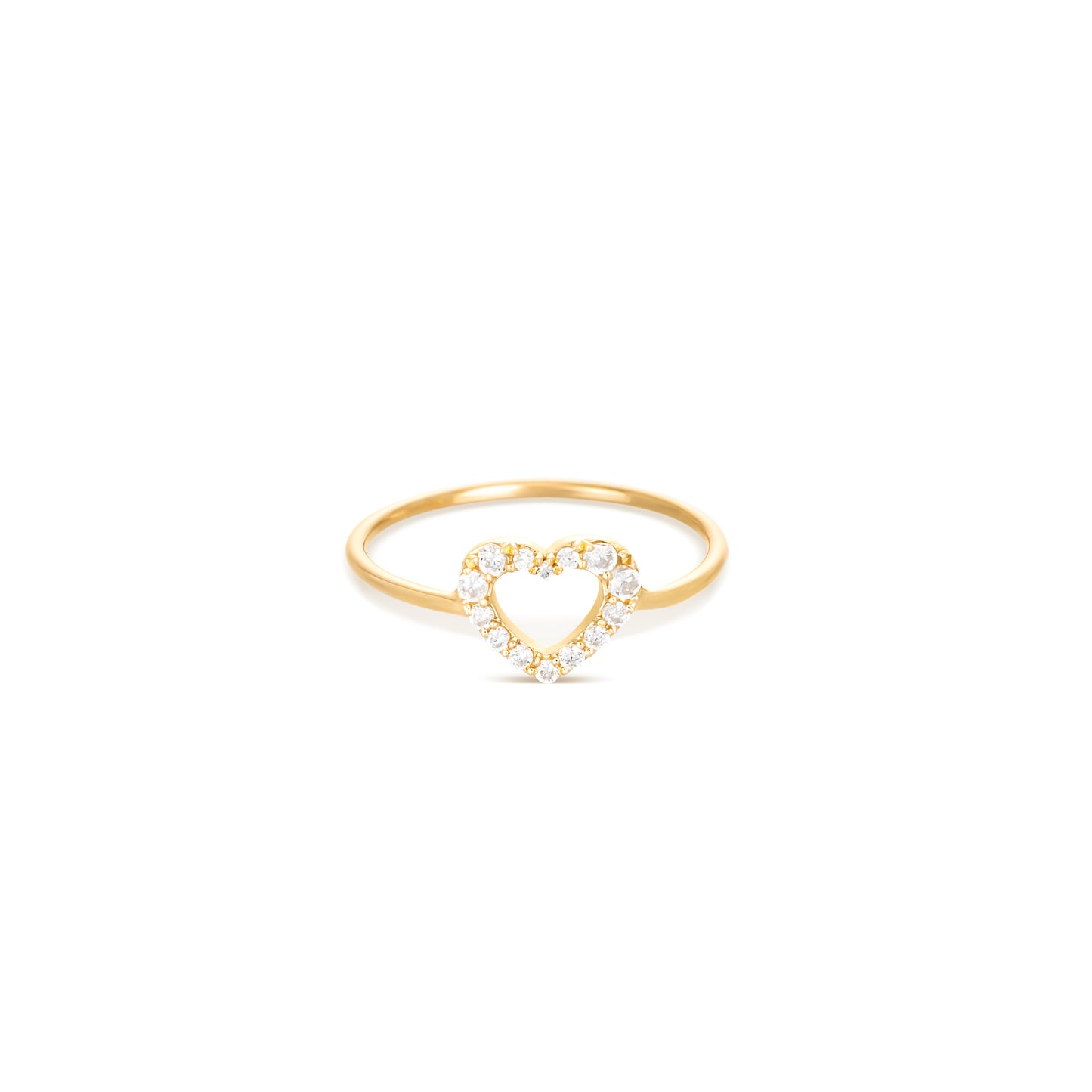 Heart Diamond Yellow Gold with Diamonds