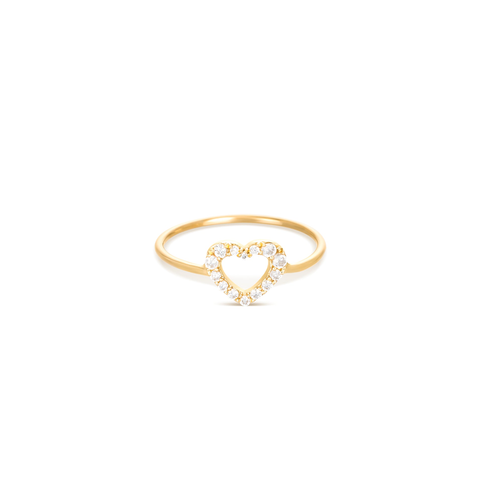 Heart Diamond Yellow Gold with Diamonds