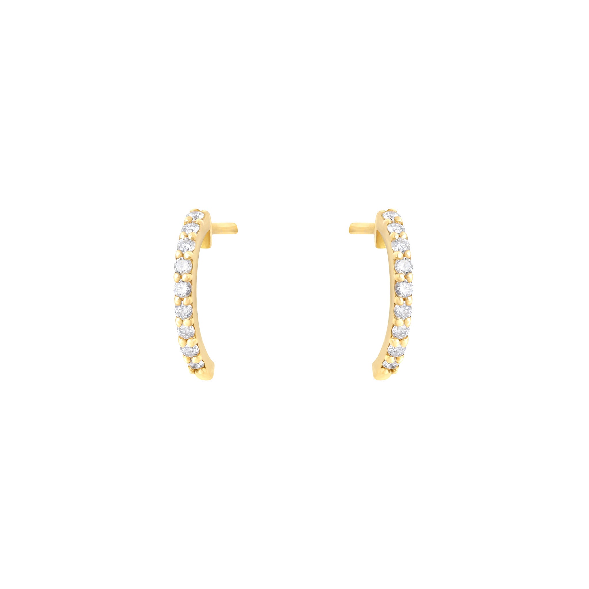 Semi hoop earrings discount