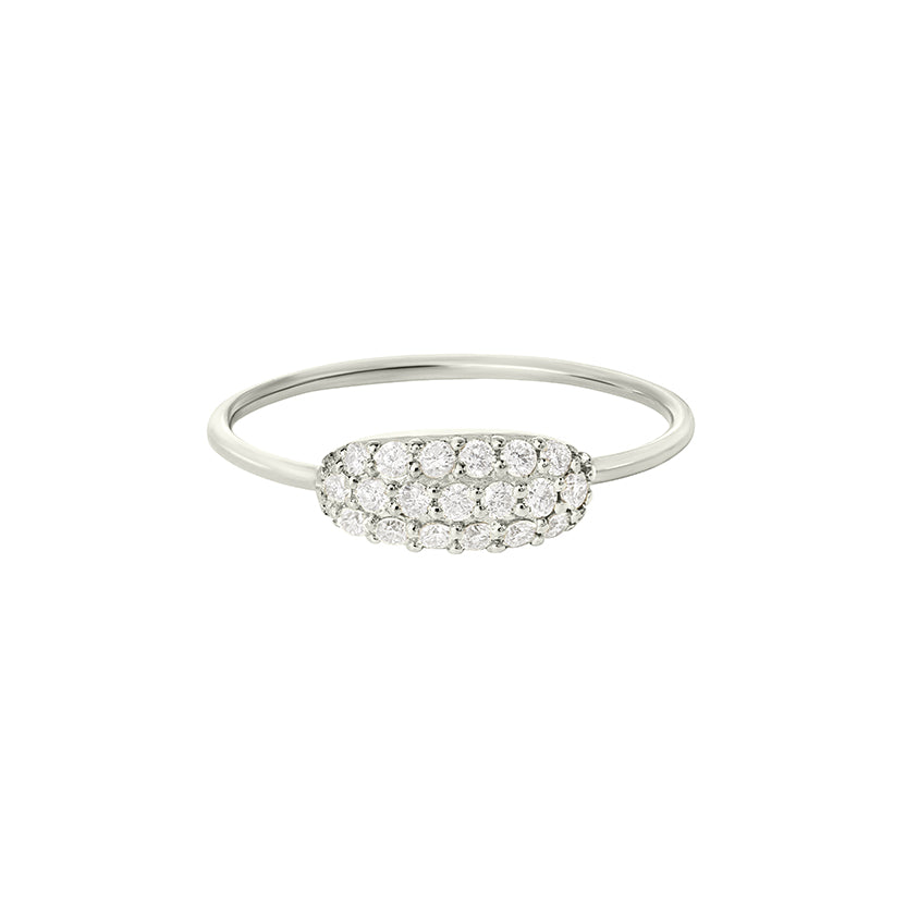 Oval Pave Ring