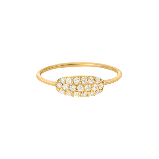 Oval Pave Ring